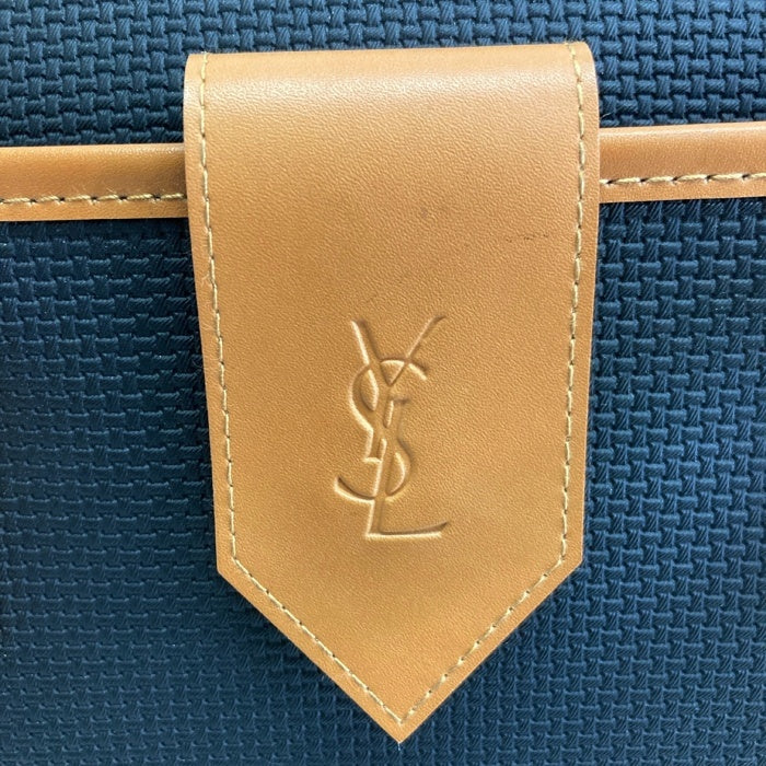 YSLイヴサンローラン YVES SAINT LAURENT PVC ボストンバッグ ブラック 瑞穂店