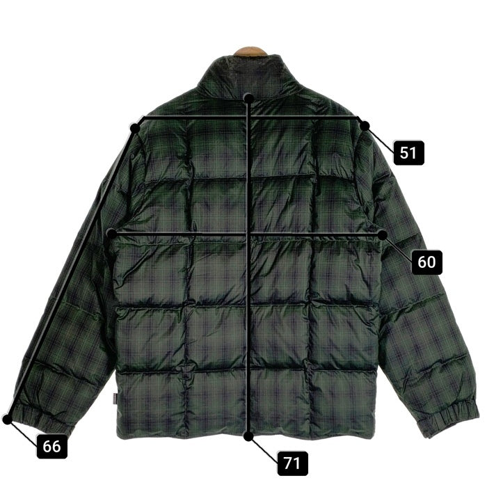 00's STUSSY AUTHENTIC GEAR ステューシー オーセンティック ギア リバーシブル ダウンジャケット グリーン ネイビー ブラック Size M 福生店