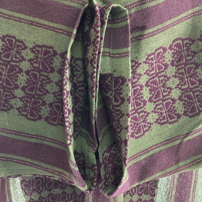 Needles ニードルズ 23SS Cabana Shirt カバナシャツ 開襟 半袖 ジャカード グリーン パープル MR242 Size M 瑞穂店