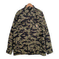Carhartt カーハート CANVAS FLEECE LINE CAMO SHIRT JACKET キャンバス 内フリース カモフラージュ シャツジャケット グリーン 105171 N15 Size L 福生店