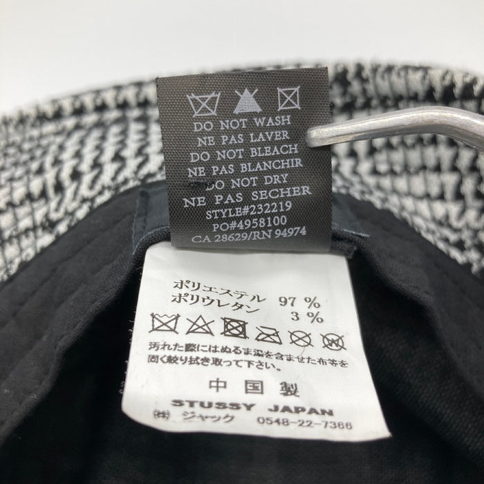 STUSSY ステューシー Lola Plaid Knit BuketHat バケットハット ブラック sizeXS 瑞穂店