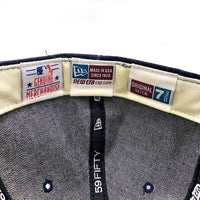 90's New Era ニューエラ 59FIFTY MLB ニューヨーク・ヤンキース デニムベースボールキャップ インディゴ USA製 Size 7 3/8 (58.7cm) 福生店