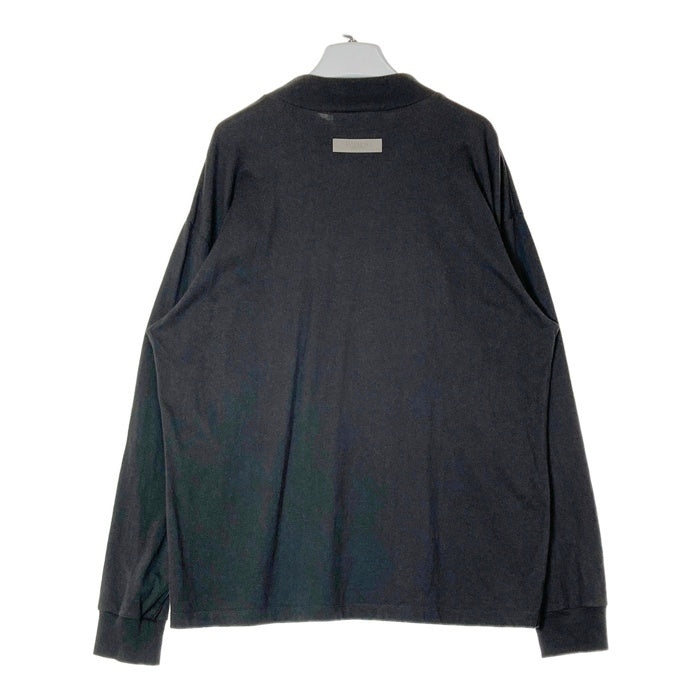 ESSENTIALS エッセンシャルズ 1977 プリントロングTシャツ グレー sizeM※フロントシミあり 瑞穂店