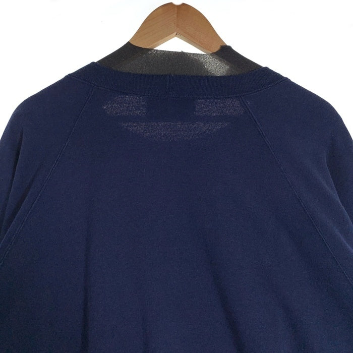 80's MAN SIZED ドイツ製 ラグランスリーブ クルーネックスウェットトレーナー サイドポケット ネイビー Size 4X 福生店