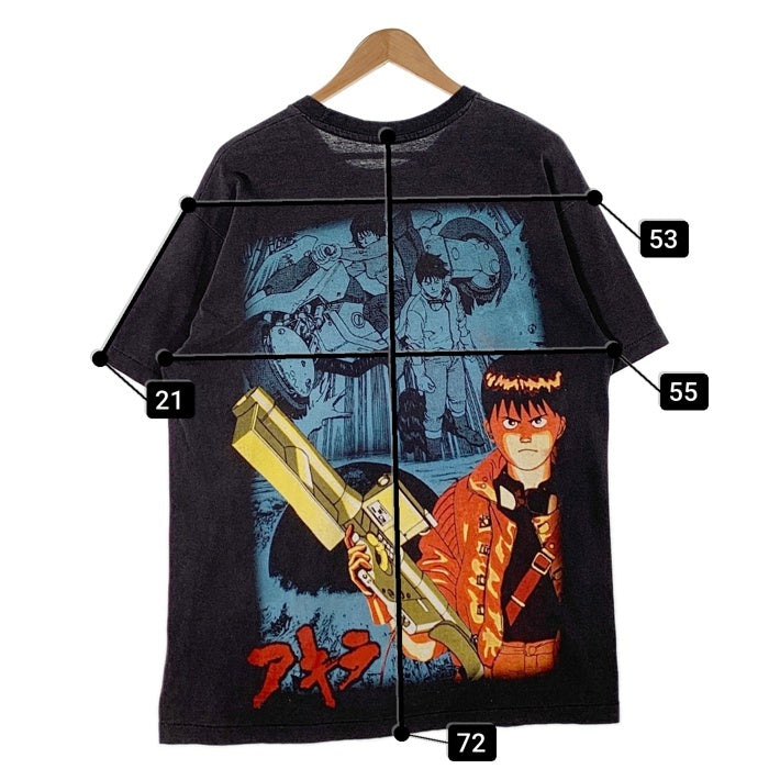 AKIRA アキラ ブートレグ プリントTシャツ ブラック 金田 両面 Size XL 福生店