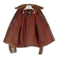 R.B.C アールビーシー ステアハイド シングル ライダースジャケット ブラウン size38 瑞穂店