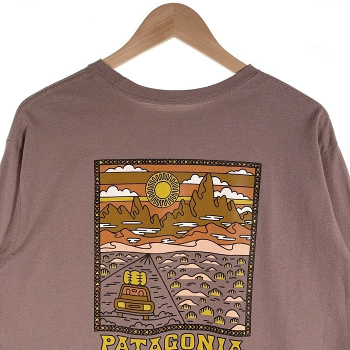Patagonia パタゴニア M's L/S Summit Road Responsibili-Tee サミットロード 長袖 Tシャツ ロンT ピンク Size L 福生店