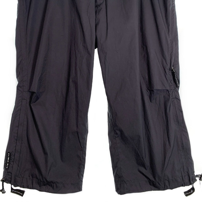00's NIKE ナイキ ポリエステル リップストップ クロップドパンツ チャコールグレー ウエスト裾ドローコード Size 34 福生店