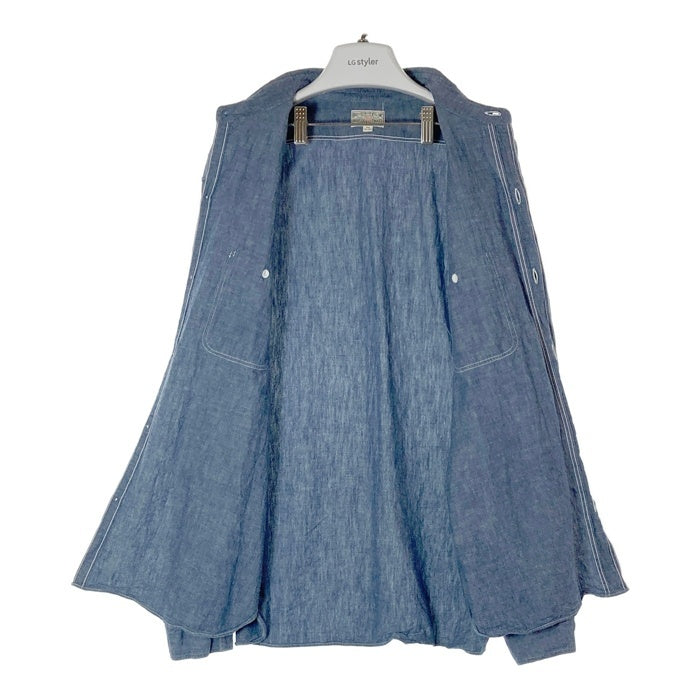 Buzz Rickson's バズリクソンズ BR25995 BLUE CHAMBRAY WORK SHIRT シャンブレー ワーク シャツ インディゴ size18-18・1/2 瑞穂店