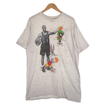 90`s NIKE ナイキ MICHAEL JORDAN マイケルジョーダン SPACE JAM スペースジャム プリントTシャツ アッシュグレー バッグスバニー 銀タグ Size L 福生店