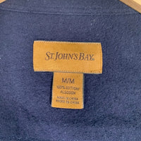 ST.JOHN’S BAY セントジョンズベイ フランネルシャツ プレーン ネイビー Size M 福生店