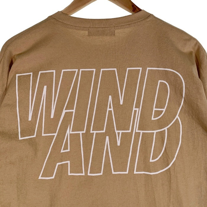 WIND AND SEA ウィンダンシー 24SS SEA Of L/S Tee プリント ロングスリーブTシャツ ベージュ WDS-O-SIG-24-Q3-CS-01 Size XL 福生店