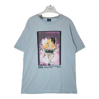 STUSSY ステューシー フラワーフォト 両面プリント Tシャツ ライトブルー sizeM 瑞穂店