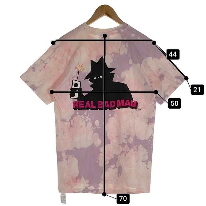 REAL BAD MAN リアルバッドマン 半袖 Tシャツ ピンク Size M 福生店