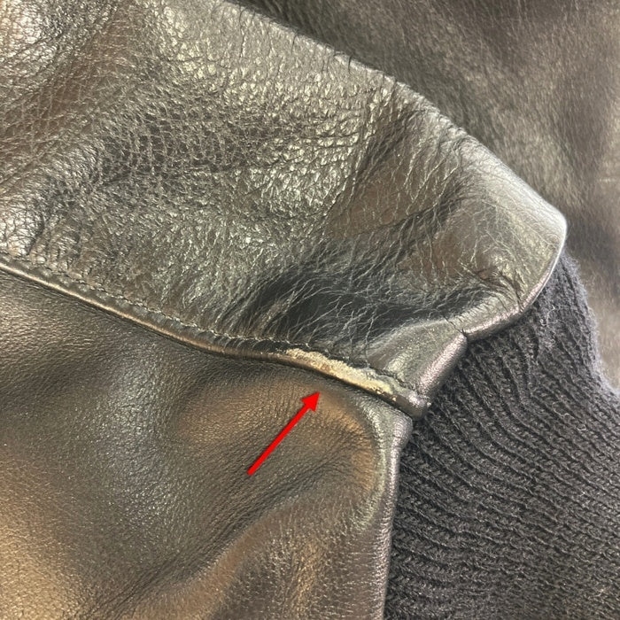 VANSON バンソン TJ USA製 レザー チームジャケット ブラック