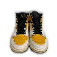 NIKE ナイキ スニーカー Air Jordan 1 Mid University Gold エアジョーダン1 ホワイトxイエロー size27cm 瑞穂店