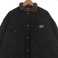 BEN DAVIS ベンデイビス ダック地 カバーオール ジャケット スナップボタン 中綿 ブラック G-1780011 Size L 福生店