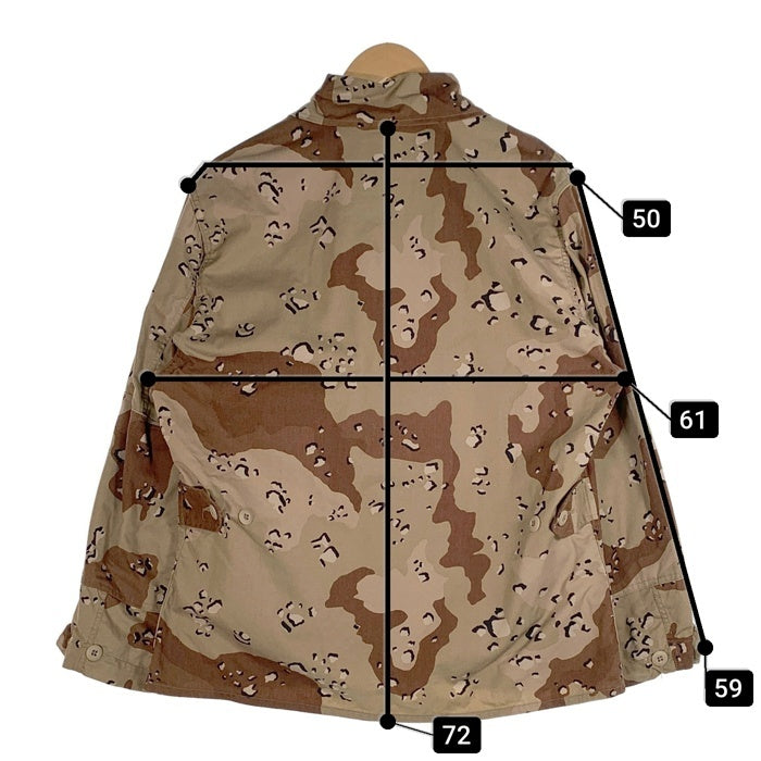 80's U.S.ARMY 米軍 BDU SHIRTS ミリタリーシャツ ジャケット デザートカモ ベージュ ブラウン 86年会計 Size M-XS 福生店