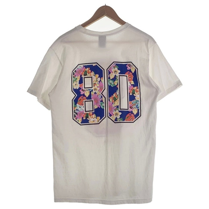 STUSSY ステューシー Sロゴフラワー プリントTシャツ ホワイト メキシコ製 Size M 福生店