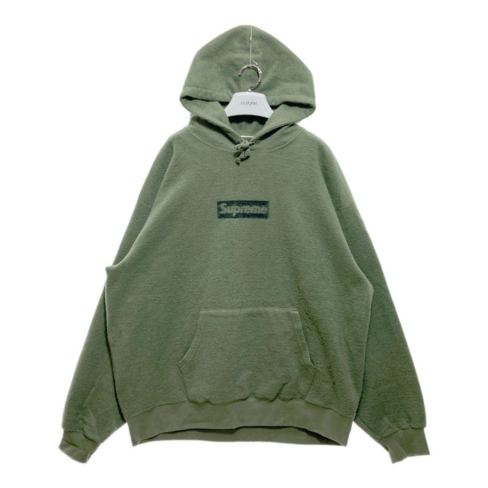 SUPREME シュプリーム 23AW Inside Out Box Logo Hooded Sweatshirt インサイドアウト ボックスロゴ プルオーバースウェットパーカー オリーブ Size XXL 瑞穂店