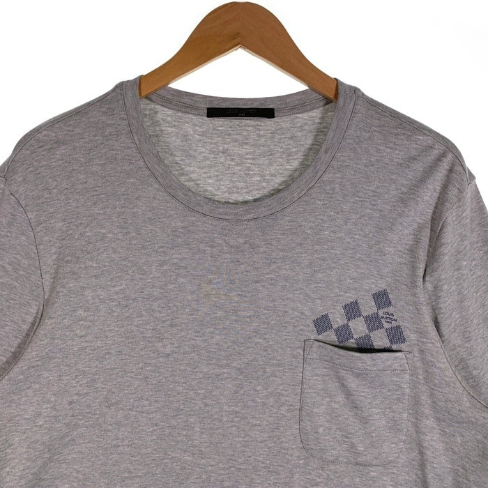LOUIS VUITTON ルイヴィトン ダミエ ポケット ポケT 半袖 Tシャツ グレー Size XL 福生店