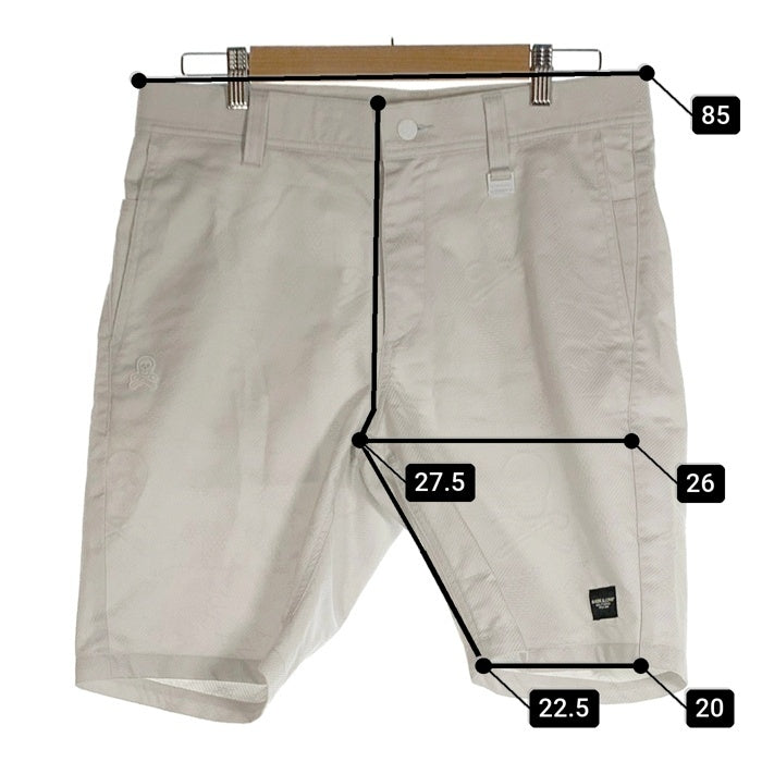 MARK&LONA マークアンドロナ FLOG 6PK Shorts ジャカード ショートパンツ ライトグレー MLM-4A-AT08 ゴルフ Size 48 福生店