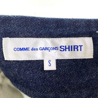 COMME des GARCONS SHIRT コムデギャルソンシャツ 17SS デニムショートパンツ サイドシームカットオフ ワイド インディゴ S26145 Size S 福生店
