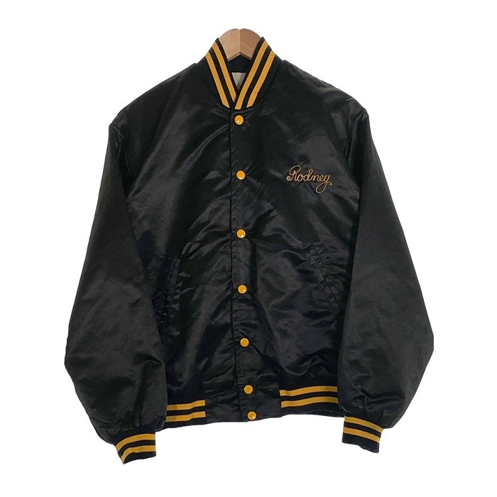 Viking バイキング ARMY KARATE ナイロン スタジアムジャケット スタジャン ブラック USA製 Size L 福生店