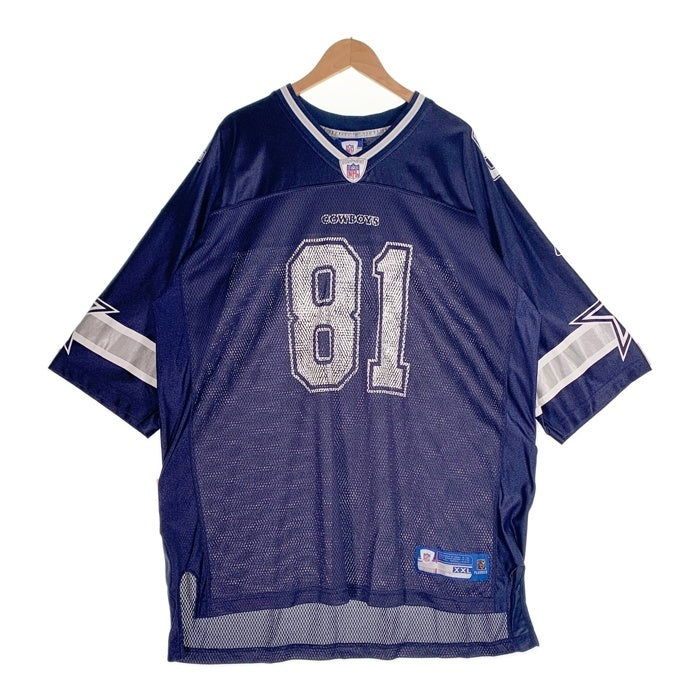REEBOK リーボック NFL Dallas Cowboys ダラス カウボーイズ  TERRELL OWENS 半袖 フッドボール シャツ ジャージ ネイビー ホワイト 7009A07 Size 2XL 福生店