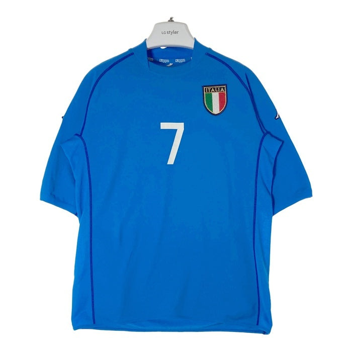 KAPPA カッパ KFGS-0030 イタリア代表 2002 ホーム ユニフォーム ＃7 デルピエロ ブルー sizeO 瑞穂店