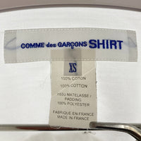 COMME des GARCONS SHIRT コムデギャルソンシャツ W27032 AD2019 パッチワーク 中綿 長袖シャツ ホワイト sizeXS 瑞穂店