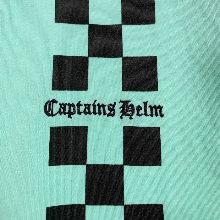 CAPTAINS HELM キャプテンズヘルム プリント 刺繡ロゴ ロングスリーブTシャツ ティファニーブルー Size L 福生店