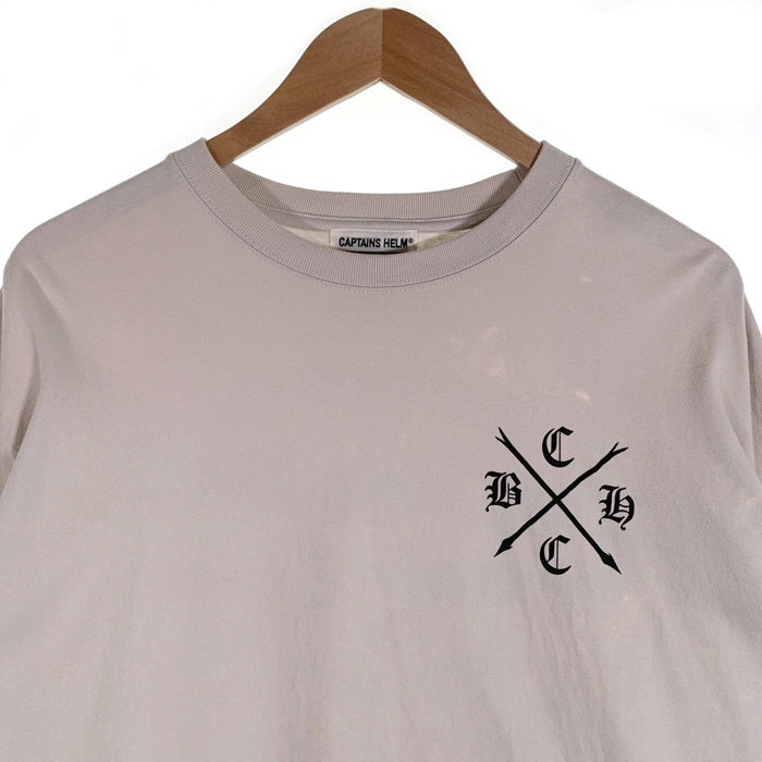 CAPTAINS HELM キャプテンズヘルム BONNIE CLYDE ボニークライド #WONDER MAKERS L/S TEE ワンダーメイカーズ 長袖 Tシャツ ロンT グレー CH23-BC-T01 SizeM 福生店