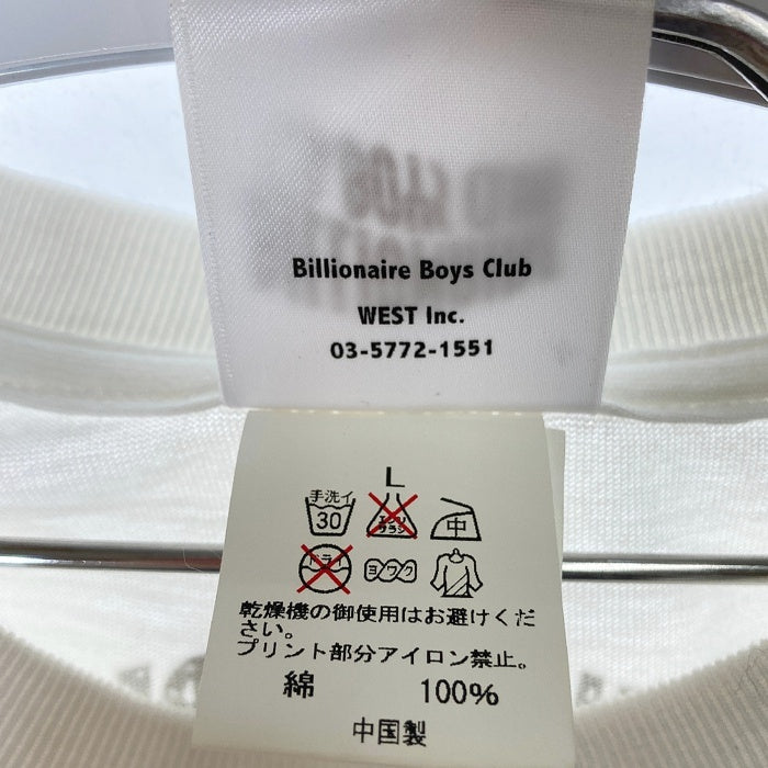 BILLIONAIRE BOY CLUB ビリオネアボーイズクラブ ロケット ガール Tシャツ ホワイト sizeL 瑞穂店