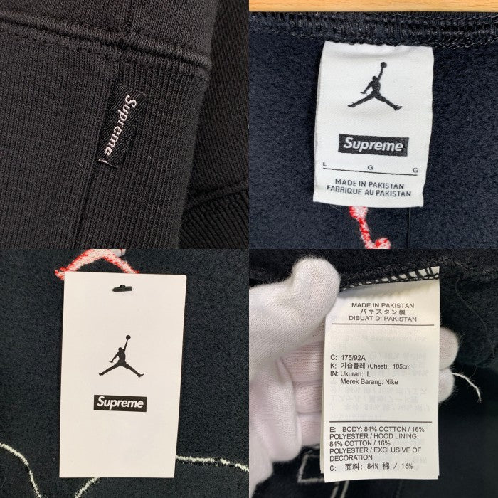 SUPREME シュプリーム JORDAN ジョーダン 26SS Jordan Hooded Sweatshirt ジップアップ フーデッド スウェットシャツ フーディー パーカー ブラック IR6459-010 Size L 福生店