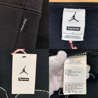 SUPREME シュプリーム JORDAN ジョーダン 26SS Jordan Hooded Sweatshirt ジップアップ フーデッド スウェットシャツ フーディー パーカー ブラック IR6459-010 Size L 福生店
