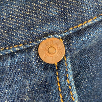 90's Levi's リーバイス 1873 XX waist overall 125周年 復刻 赤耳 ボタン裏555 デニムパンツ インディゴ 125-0024 USA製 Size W33 L36 福生店