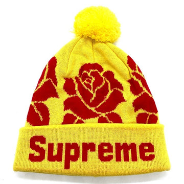 SUPREME シュプリーム 22AW Rose Beanie ローズ ビーニーキャップ ニット アクリル イエロー 瑞穂店