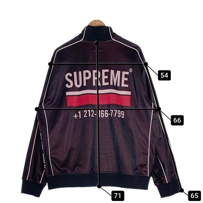 SUPREME シュプリーム 22AW World Famous Jacquard Track Jacket ワールドフェイマス ジャカード トラックジャケット ブラック Size XXL 福生店