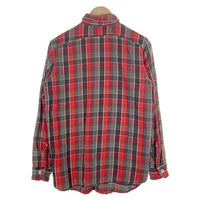 60's BIG YANK ビッグヤンク マチ付 フランネルチェックシャツ レッド Size S 相当 福生店