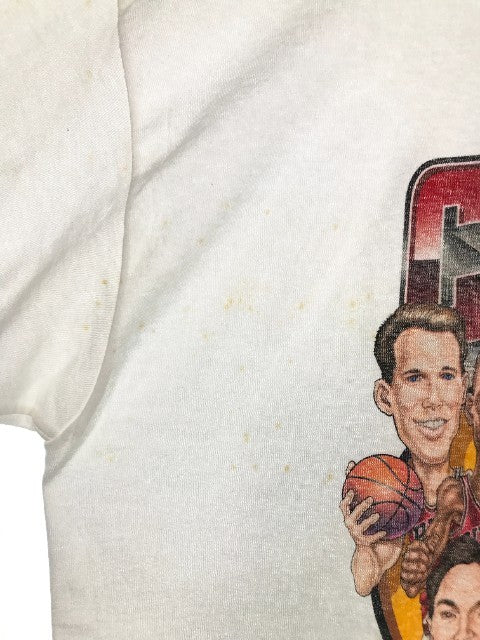 90's NBA FINAL1996 CHAMPS CHICAGO BULLS シカゴブルズ プリント Tシャツ ホワイト デッドストック PRO PLAYER Size XL 福生店