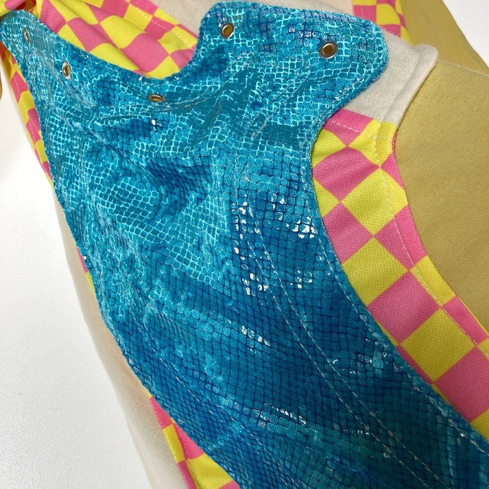 COMME des GARCONS HOMME PLUS コムデギャルソンオムプリュス PA-T019 AD2017 Disco期 異素材切替 Tシャツ イエロー sizeS 瑞穂店