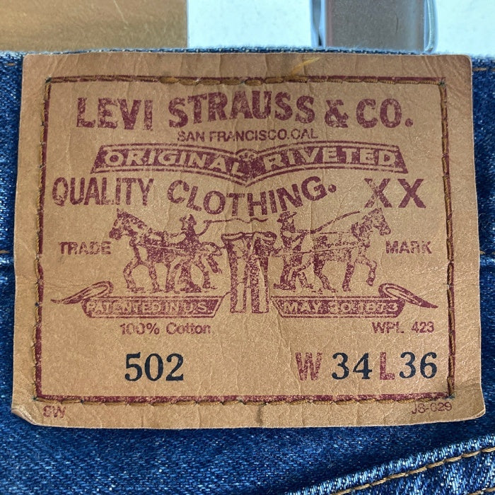 Levi’s リーバイス 502XX 復刻 赤耳 BigE TALON J22 日本製 デニムパンツ ジーンズ インディゴ sizeW34 瑞穂店