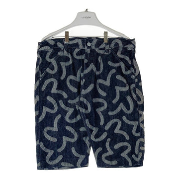 EVISU エヴィス Lot 7550 カモメジャガード総柄 デニムハーフパンツ インディゴ size34 瑞穂店