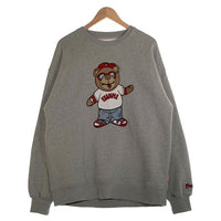 EXAMPLE エグザンプル BB BEAR CREWNECK  クルーネック スウェットトレーナー グレー Size XL 福生店