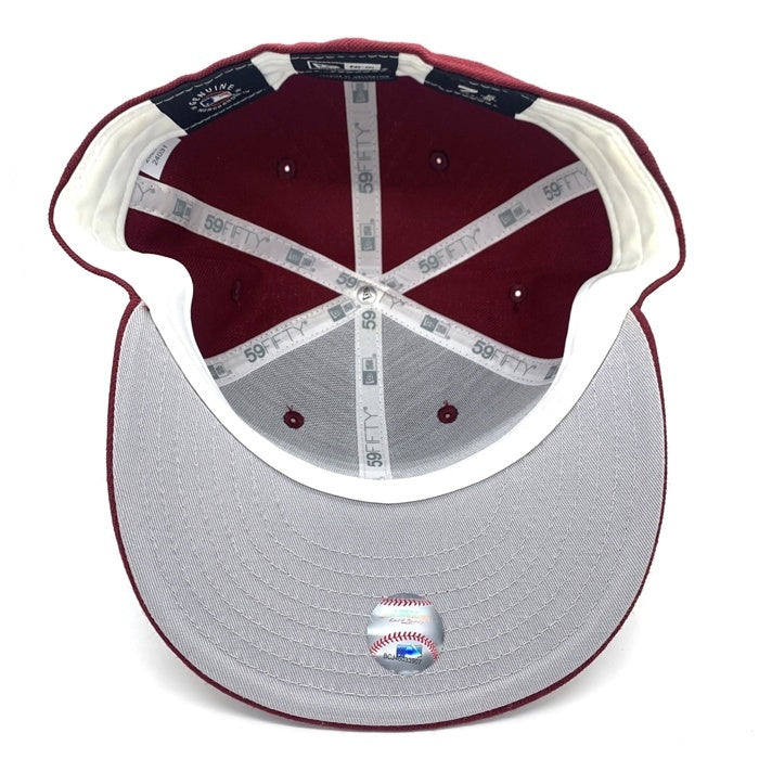 NEW ERA ニューエラ THE CAP ザ キャップ 別注 59FIFTY Chain Stitch SSNL New York Yankees ニューヨーク ヤンキース ベースボールキャップ 刺繡ロゴ レッド Size 7 5/8 (60.6cm) 福生店