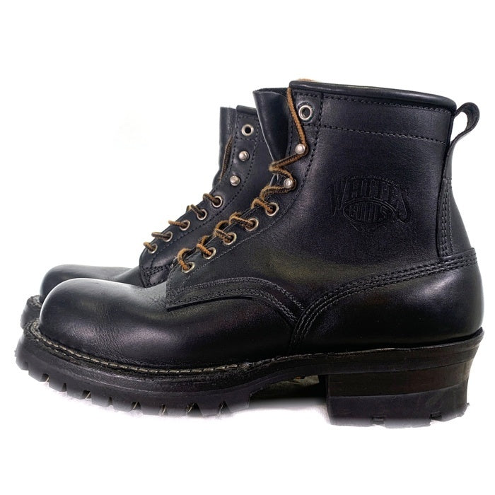 WHITE'S BOOTS ホワイツブーツ Smoke Jumper スモークジャンパー レギュラートゥ レザーブーツ Vibram100 ブラック Size 9 1/2 E (27.5cm) 福生店