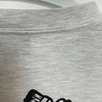 M&M エムアンドエム 刺繡 プリント ロングスリーブTシャツ アッシュグレー Size XL 瑞穂店