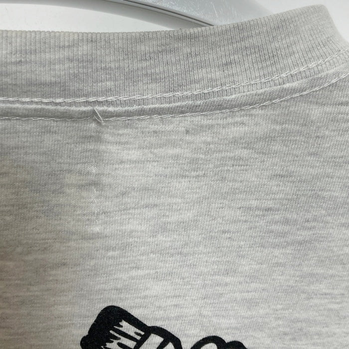 M&M エムアンドエム 刺繡 プリント ロングスリーブTシャツ アッシュグレー Size XL 瑞穂店