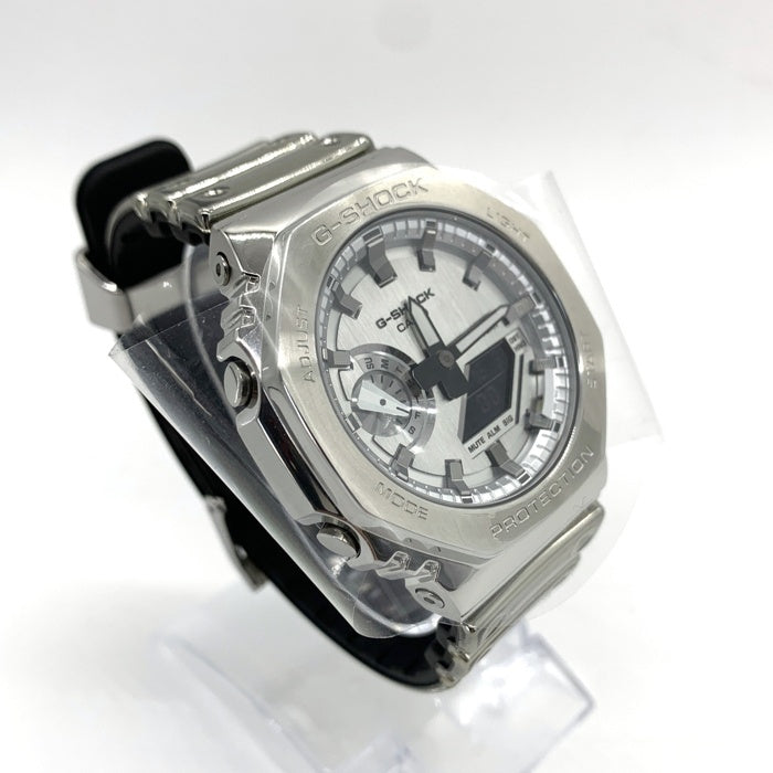 CASIO カシオ G-SHOCK デジアナ クォーツ腕時計 シルバーメタル GM-2100YM-8AJF 2025/1月購入品 福生店